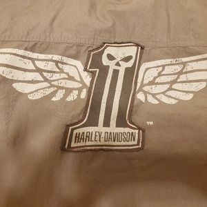 Men's Harley Davidson snap front a short sleeve sh